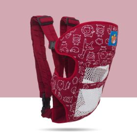 Baby Sling, Baby And Toddler Sling, Waist Stool, Children'S Sling, Labor-Saving Sling, Multi-Color Optional, One Drop Shipping (Option: Red-Network)