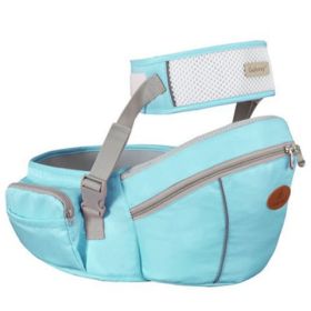 Baby Sling Waist Stool Front Holding Type Front And Rear Dual Purpose Baby Breathable (Option: Blue B)