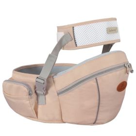 Baby Sling Waist Stool Front Holding Type Front And Rear Dual Purpose Baby Breathable (Option: Khaki B)