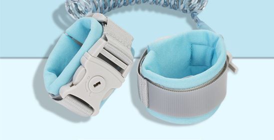 Anti Lost Wrist Link Add Key Lock Toddler Leash Baby Walker Safety Belt Wristband Walking Strap Rope Adjustable Harness (Option: 5M-Blue)