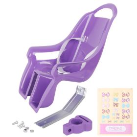 Children'S Bicycle Doll Bucket Girl Barbie Doll Seat Baby Carriage Decoration Saddle Send Sticker Doll Back Seat (Color: Purple)