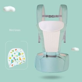 Four Seasons Breathable Baby Sling Sling Baby Waist Stool (Option: Mint green-Four Seasons Breathable)