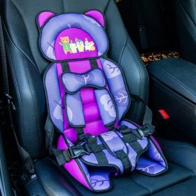 Child Safety Seat Simple Portable Car Seat Cushion (Option: Leaf bear)