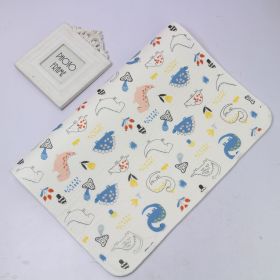 Baby Gauze Changing Pad Waterproof Breathable And Washable (Option: Dinosaurs playing)