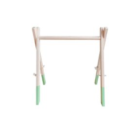 Decorative Nordic Style Wooden Fitness Equipment Ornaments (Color: Green)