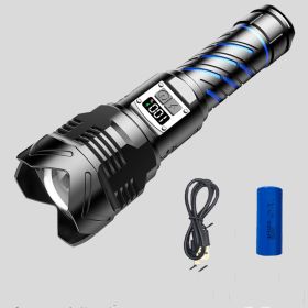 Aluminum Alloy Zoom Digital Display Flashlight (Option: Style2)