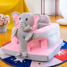 Sofa Backrest Anti-fall Household Children's Dining Chair (Option: Cute elephant learning chair)